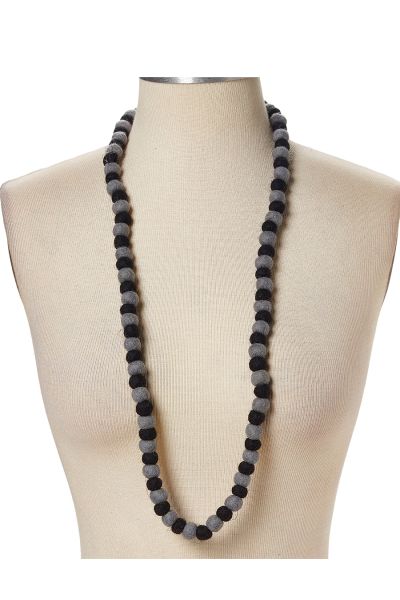Black Felt Necklace