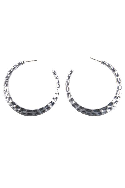 Hammered Finish Hoops