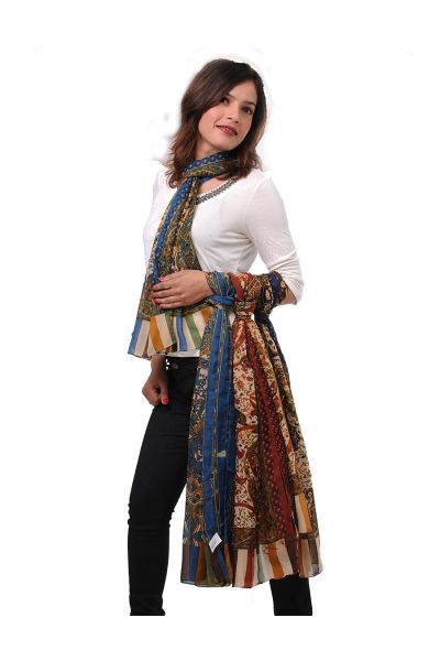 Art Silk Paisley Printed Stole