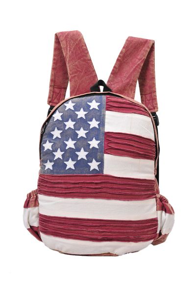 Red & White American Star & Stripes Backpack