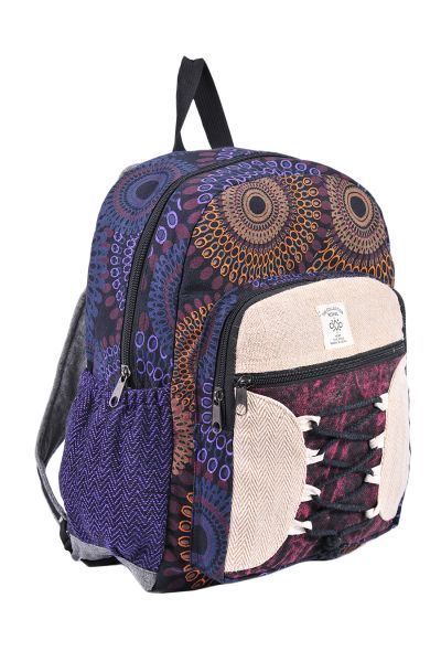 Hemp and Cotton Back Pack Bag