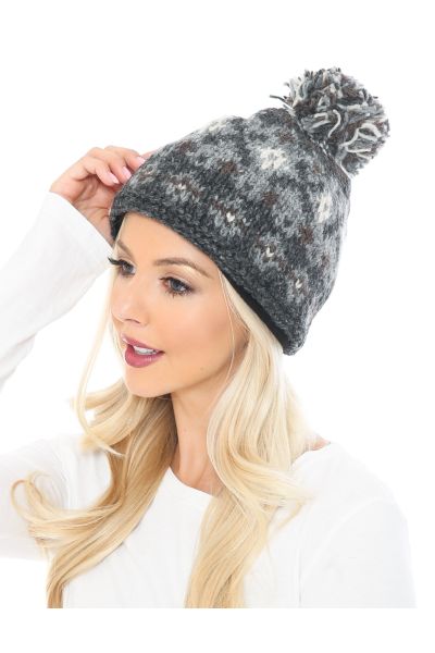 Patterned Beanie Hat