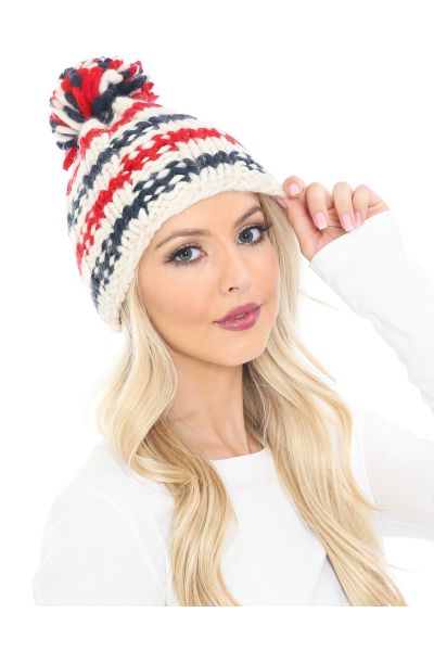 Patterned Beanie TT Wool Hat