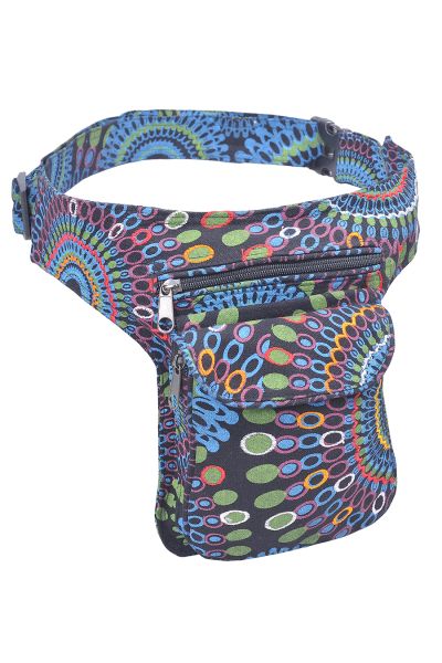 The Collection Royal Folk Theme Print and Embroidery Cotton Fanny Pack O