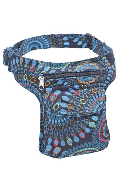 The Collection Royal Folk Theme Print and Embroidery Cotton Fanny Pack P