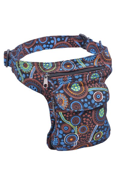 The Collection Royal Folk Theme Print and Embroidery Cotton Fanny Pack U