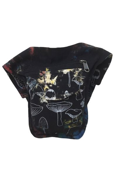 Hippie Tie Dye Mushroom Print Fanny Pack