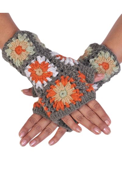 Crochet Woolen Handwarmer