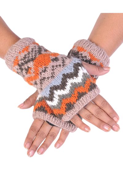Tribal Knitted Woolen Handwarmer