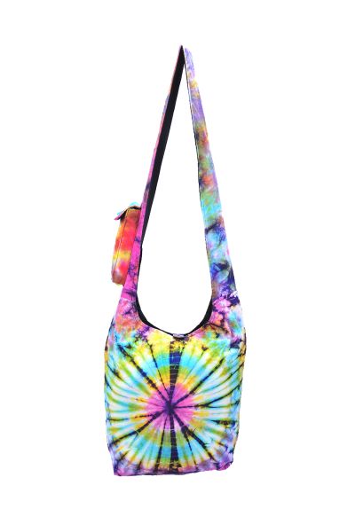 The Collection Royal Round Tie Dye Cotton Hobo Bag