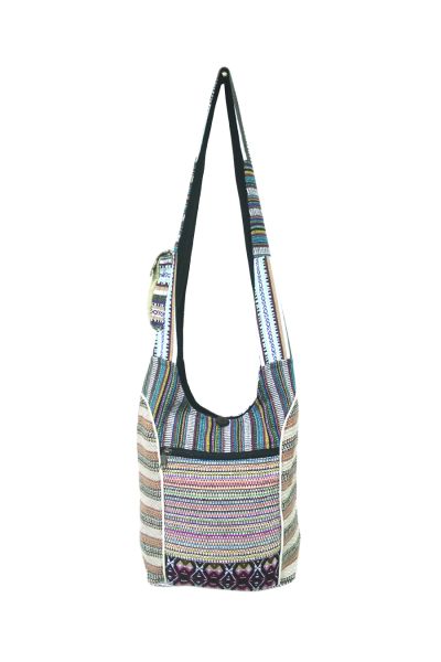 Hemp and Cotton Tribal Hobo Bag