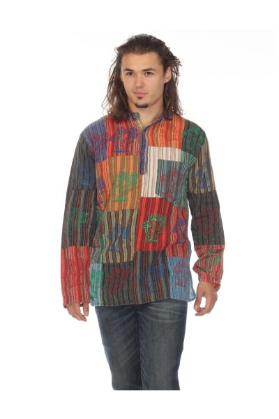 Stonewashed Patch Unisex Top