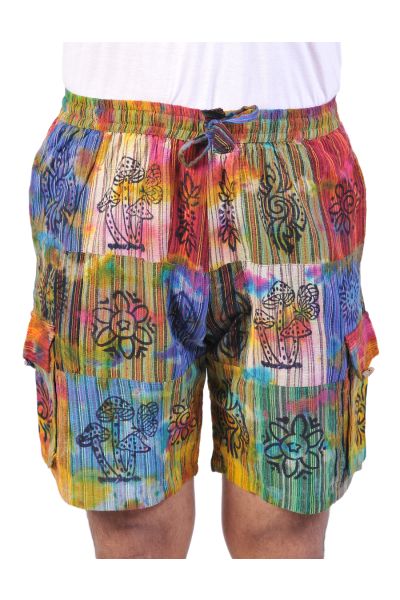 Tie Dye Patch Unisex Shorts