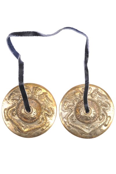 Double Dragon Finger Cymbals Tibetan Tingsha