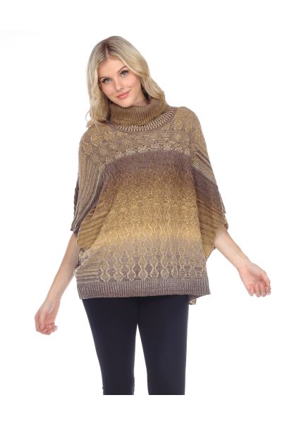 Turtle Neck Poncho