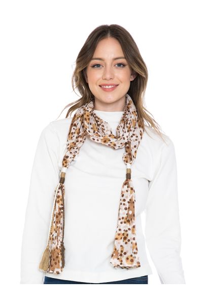 Cotton Tassel Scarf  *Reduced