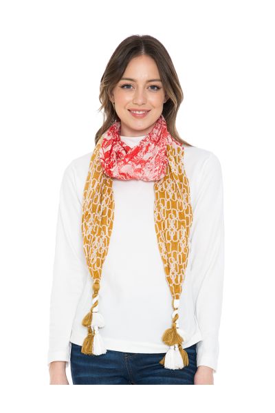 Cotton Tassel Scarf  *Reduced