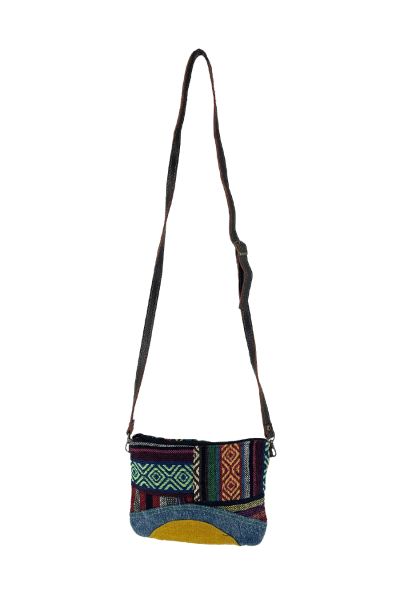 Cotton Patchwork Messenger Bag