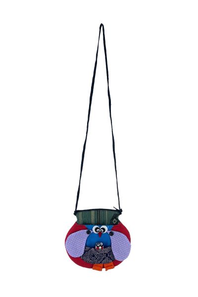 Owl Patchwork Mini Messenger Bag