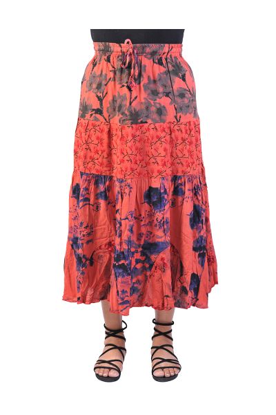 Rayon Printed Long Skirt