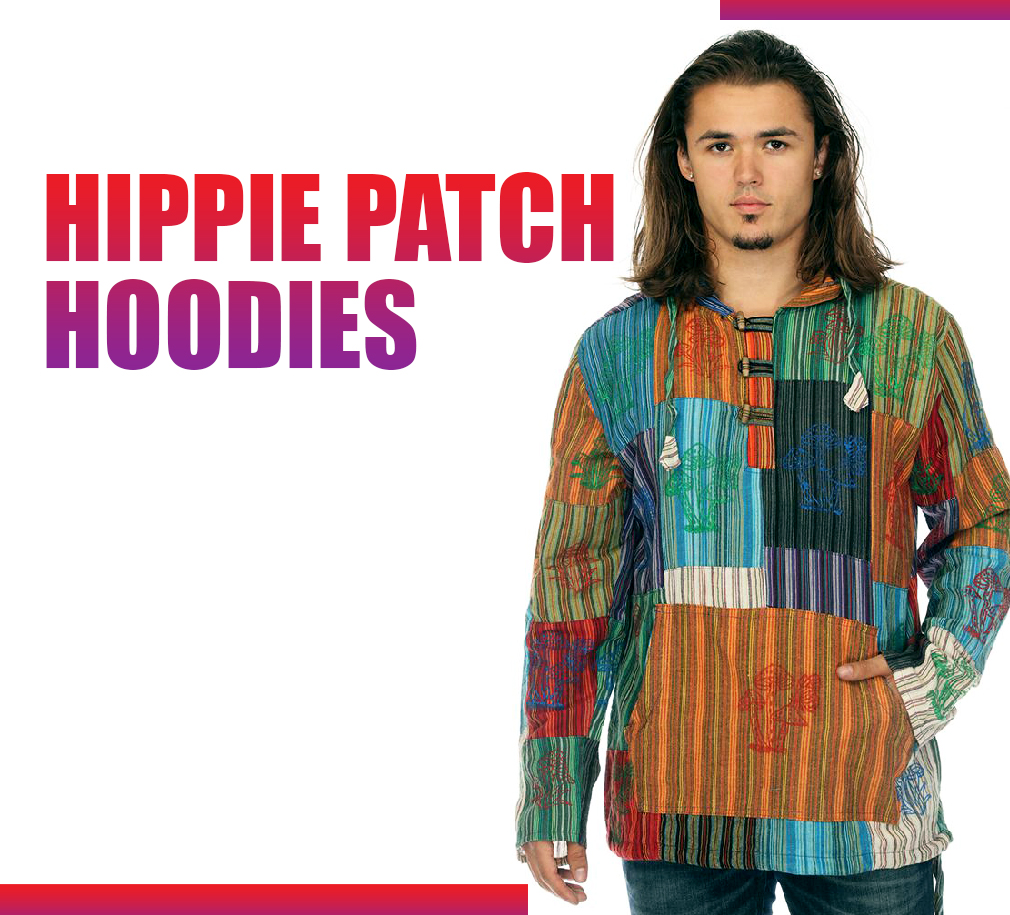 HIPPIE PATCH HOODIES